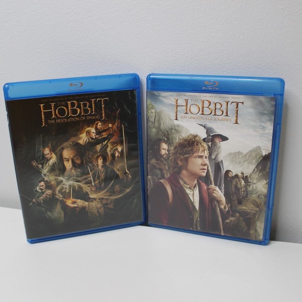 The Hobbit: An Unexpected Journey & The Desolation of Smaug Blu Ray DVD Set